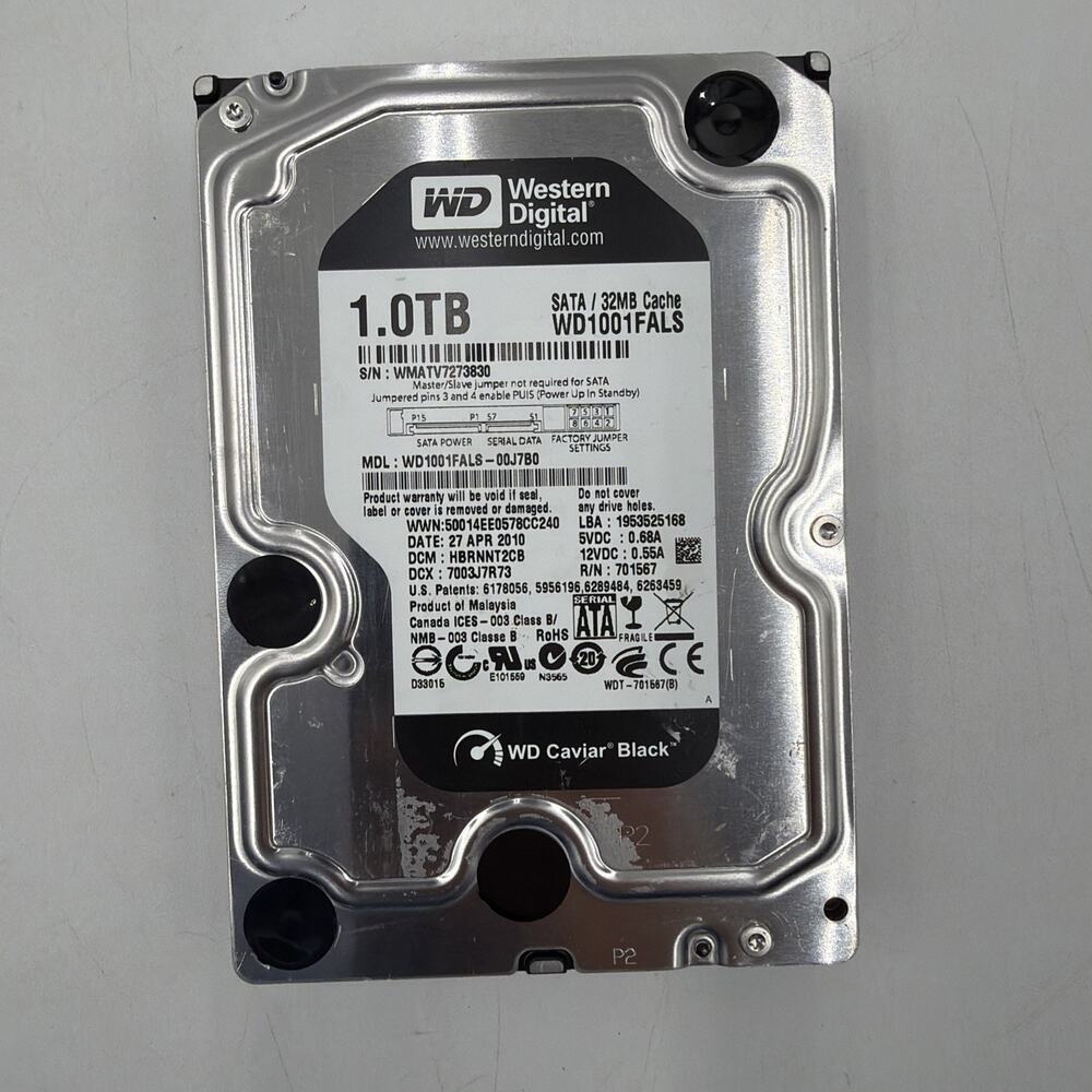 Internal hard drives - Western Digital - 32MB WD1001FALS-00J7B